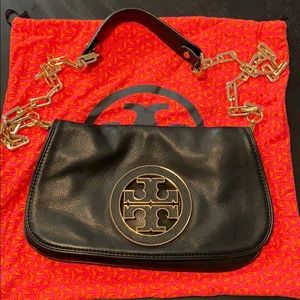 Tory Burch Bag/Clutch with detachable gold chain